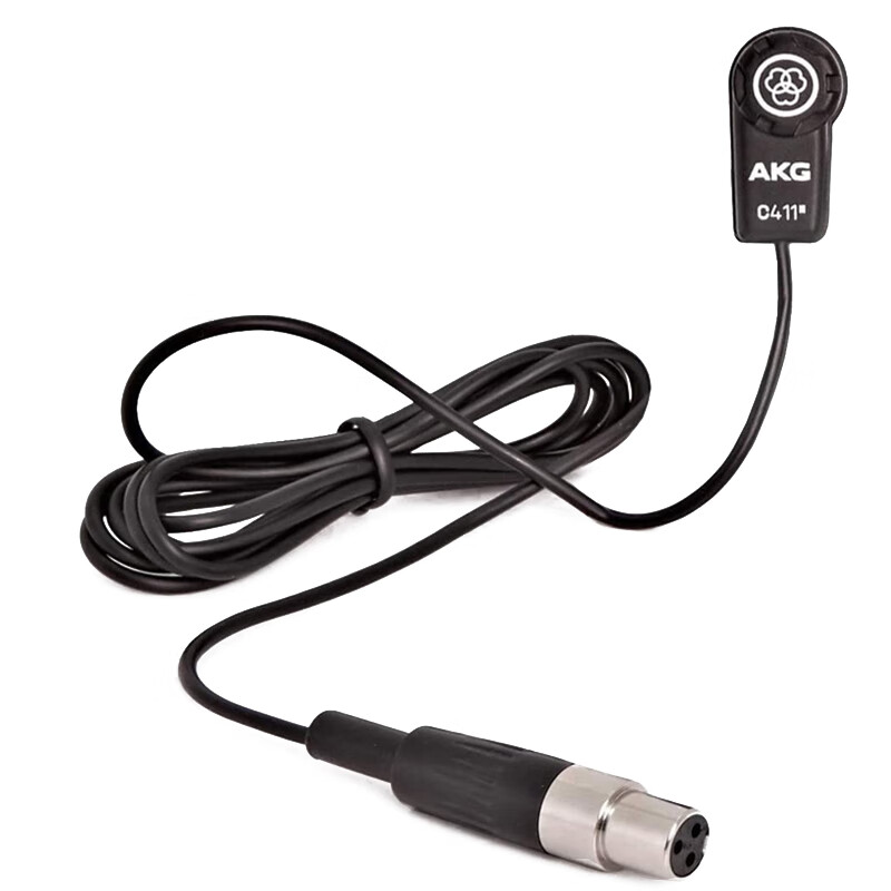 AKG C411L Condenser Microphone, Vibration Pickup, Professional Guitar Home Recording Violin Orchestral Instrument Microphone
