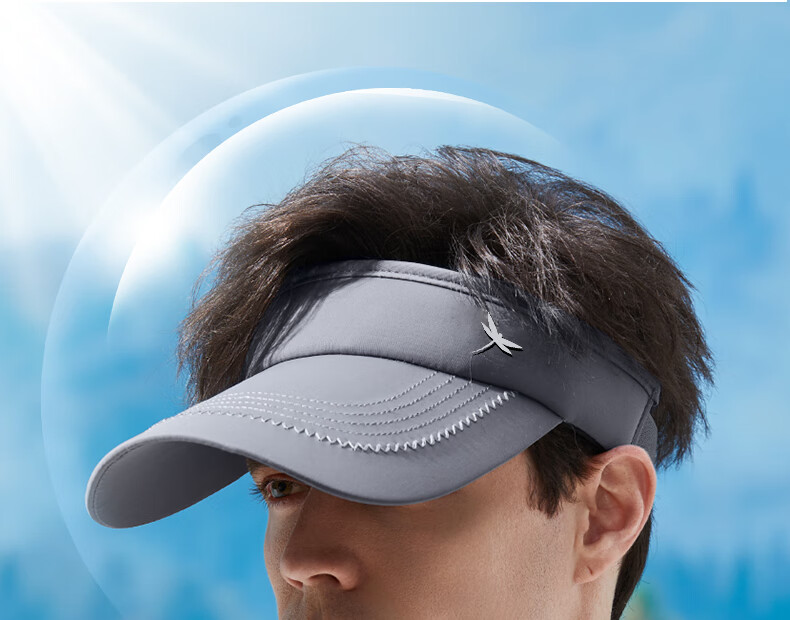 RED DRAGONFLY Sun Protection Hat for Men And Women, Summer Running Marathon Visor Hat, Outdoor Hiking Sun Hat with UV Protection Face Shield 7