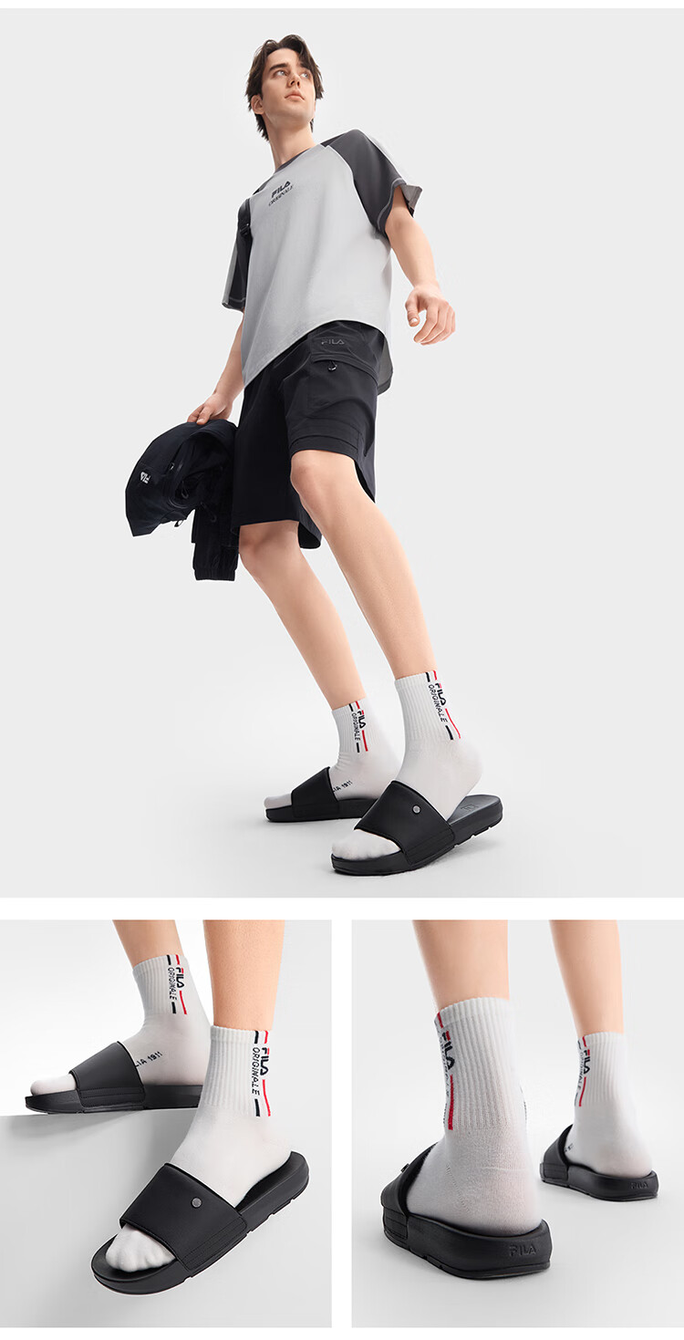 FILA Drift Boat 2 Men's Sports Sandals Summer Casual Fashion Thin Sole Slippers 7