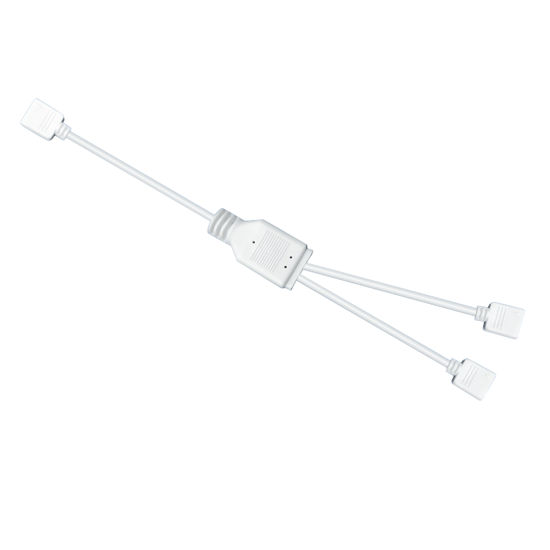 LinkStone Motherboard ARGB Fan Splitter Cable, 5V 3-Pin Extension Cord, Computer Case Fan Hub Splitter, One to Two Adapter