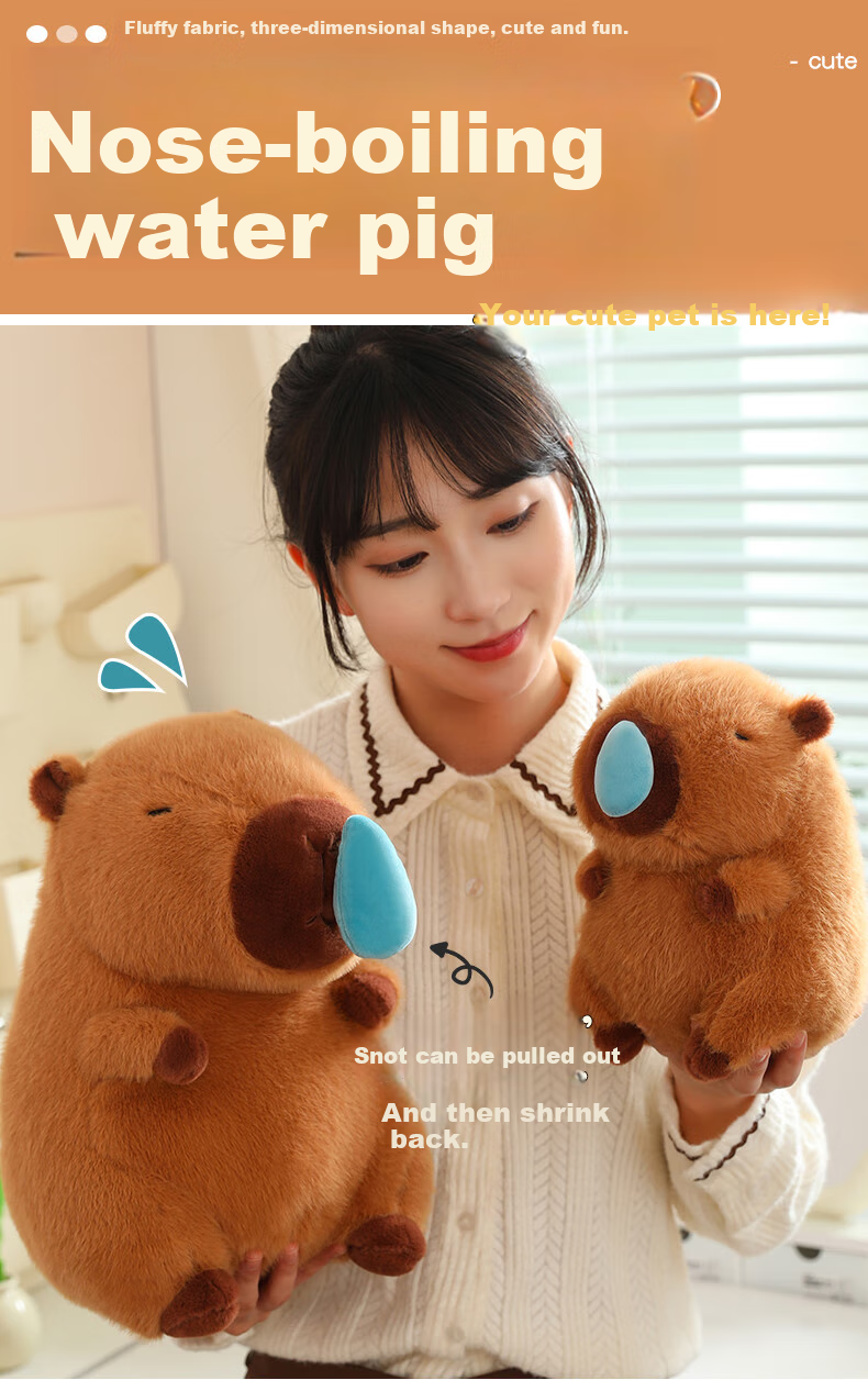 Beishangxing Capybara Plush Doll Large Stuffed Toy Children's Companion Pillow for Boys And Girls Birthday Gift 1