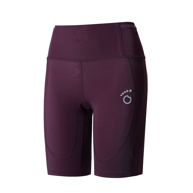 Macondo Support 7th Generation Marathon Running Compression Shorts with Three Pockets, Sweat-Resistant Phone Compartment, Cherry Red, Women's Size S