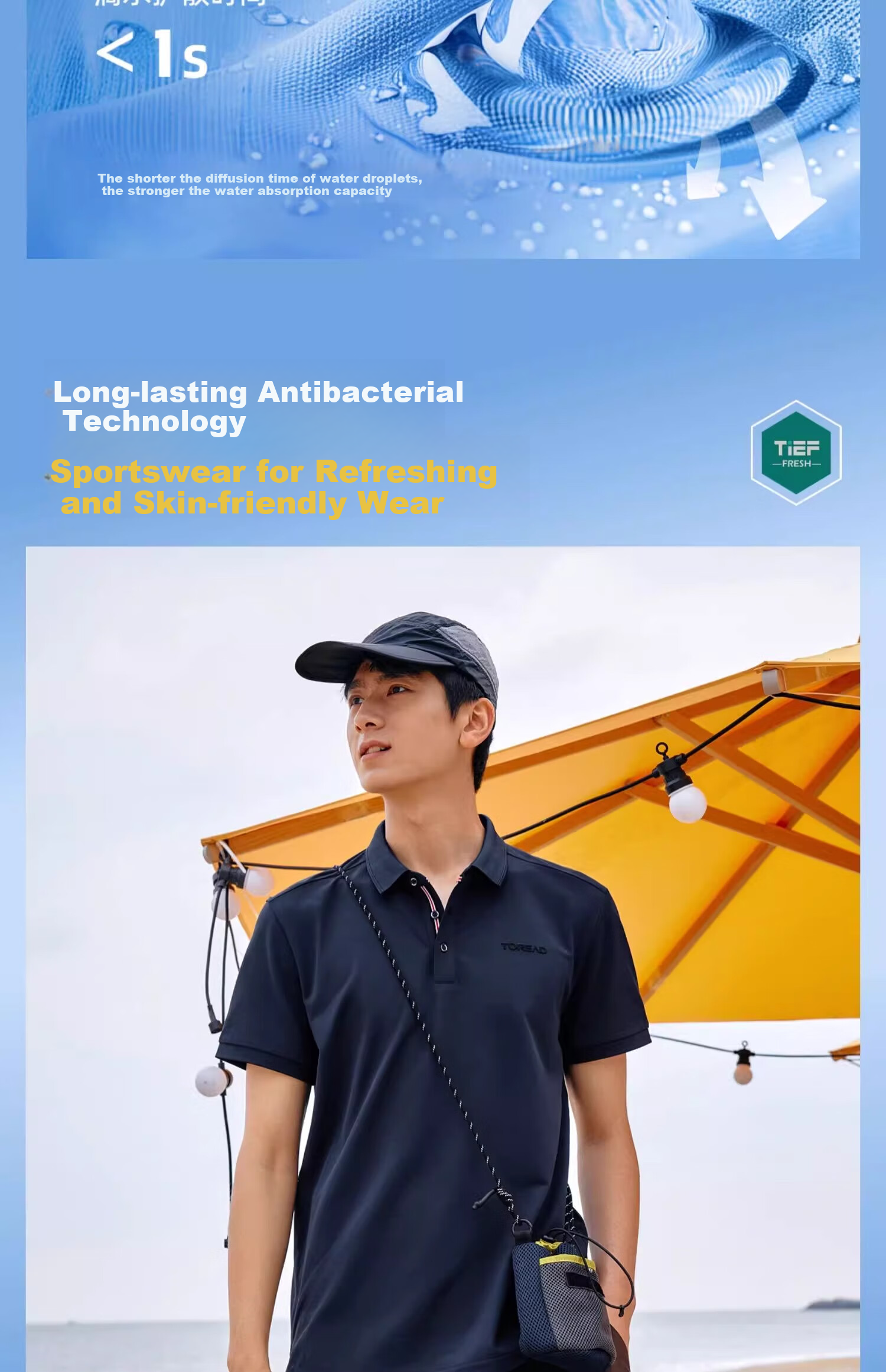 TOREAD Outdoor Sports Quick-Dry Breathable Half-Sleeve Polo T-Shirt Mountain Shadow Gray Men 3XL 8