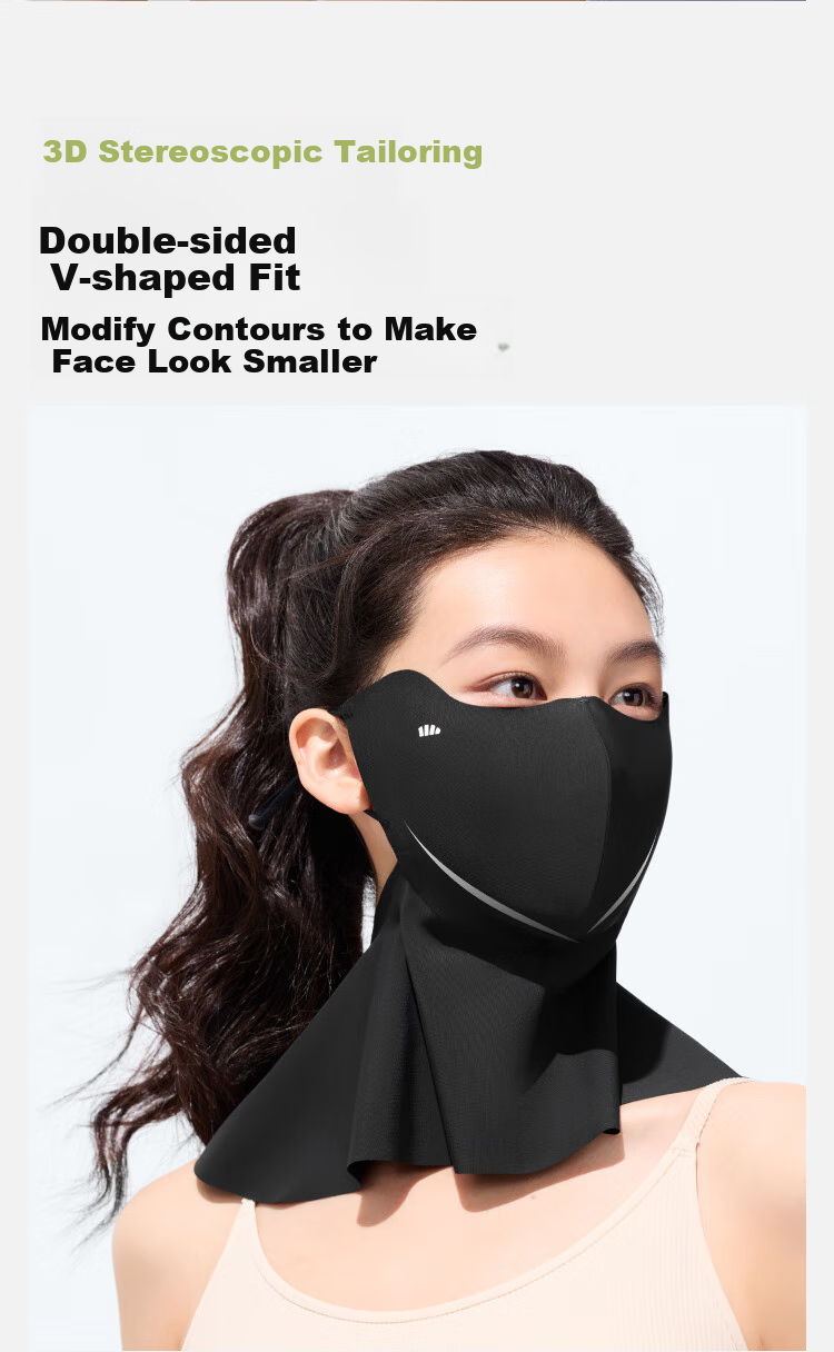 Beneunder Sun Protection Neck Gaiter for Women, UV-Resistant Face Mask, Sun Protection Face Covering, Mountain Gray AL219 10