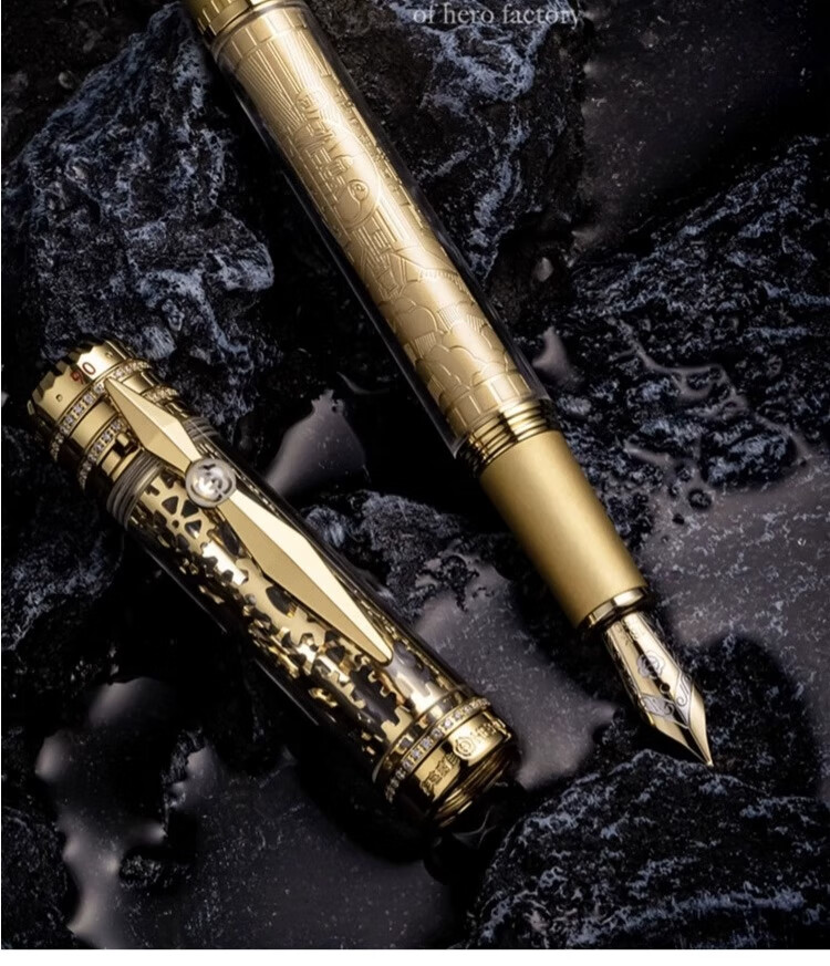 HERO Premium Collector's Fountain Pen, 18K Gold Nib, Signature Pen, H90/Founding Anniversary Edition Pen, High-End Gift, Light Luxury National Day Birthday Present 2