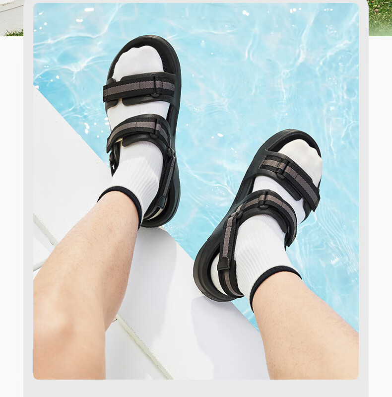 361° Men's Sports Sandals, Summer New Style, Outdoor Beach Casual Shock-Absorbing Soft-Soled Water Shoes, 672526711-5 10