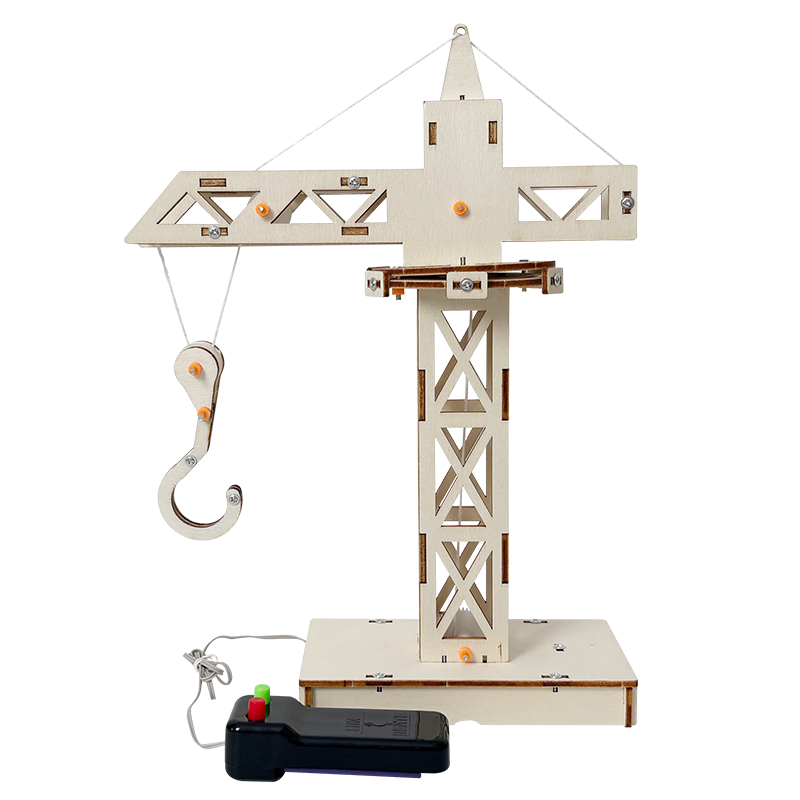 Dayanxiaowa Tower Crane Pulley Science Experiment Kit, Student Technology DIY Craft Toy, Gift for Boys And Girls