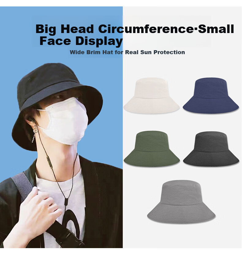 GRGN Sun Hat for Men, Summer UV Protection Outdoor Sun Hat, Fisherman Hat, Short Brim Cap for Men 23212 1
