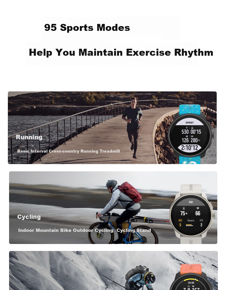 SUUNTO RACE S Lightweight Outdoor Training Wristwatch, Professional Running Sports Smartwatch Birthday Gift, White Pine Gree 8