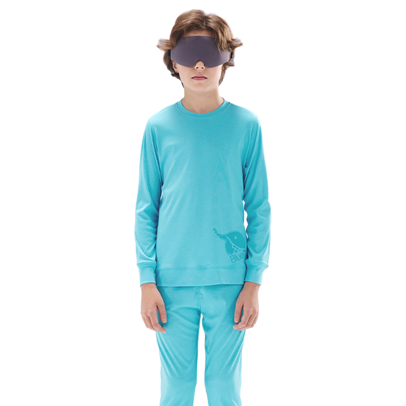 Hinos Bare Feeling 5th Generation Children's Homewear Set Thin Underwear Pajamas Moisture-Wicking Antibacterial Pink Core 160