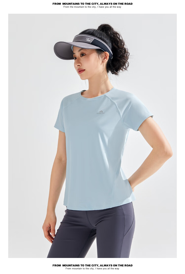 Pioneer Camp Women's Quick-Dry T-Shirt Summer New Breathable Sports Quick-Dry Outdoor Fitness Running Crew Neck Short Sleeve Top 11