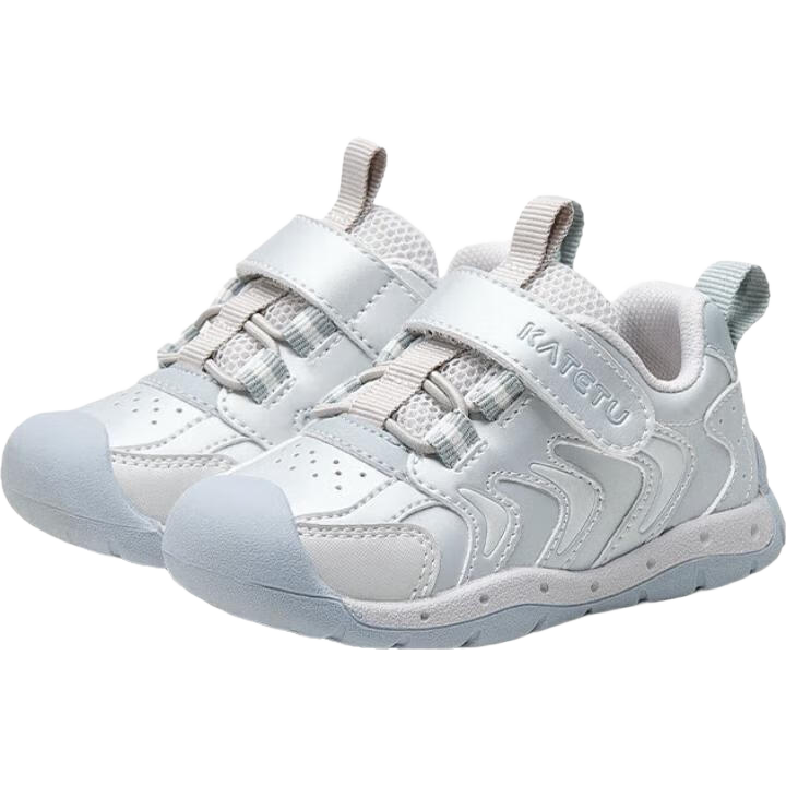 Katetu Baby Walking Shoes, Infant Spring New Children's Shoes, Kindergarten Kids' White Sneakers, Functional Steady Shoes for Ages 1-3, X4CE024