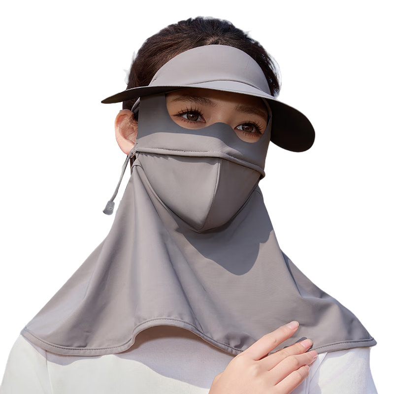 Muerxi Full Face Sun Protection Mask with Neck Guard, Ice Silk Breathable Outdoor Cycling Face Cover, Sports Sun Protection Mask