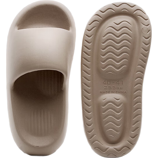 GUOLUOFEI Squishy Slippers, Home Indoor 202 New Style, Quiet Non-Slip Odor-Resistant Bathroom Shower Men's, Beige, Size 36-37
