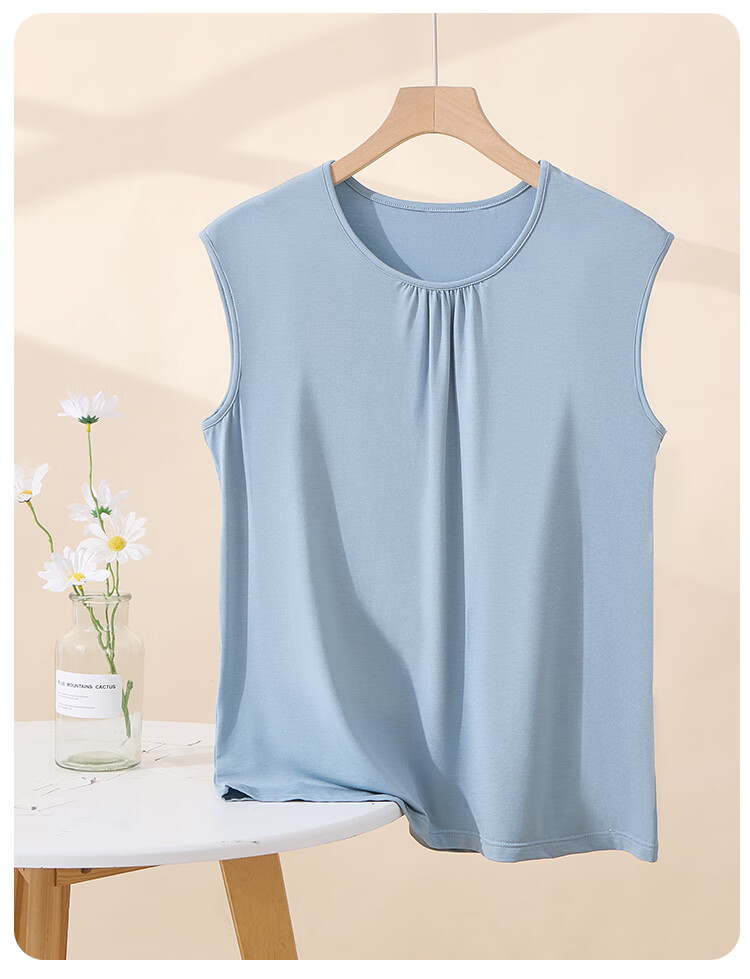 Hengyuanxiang Modal Vest Women Plus Size Fat MM Middle-aged Mom Summer Slim Casual Sports Sleeveless Tank Top 9