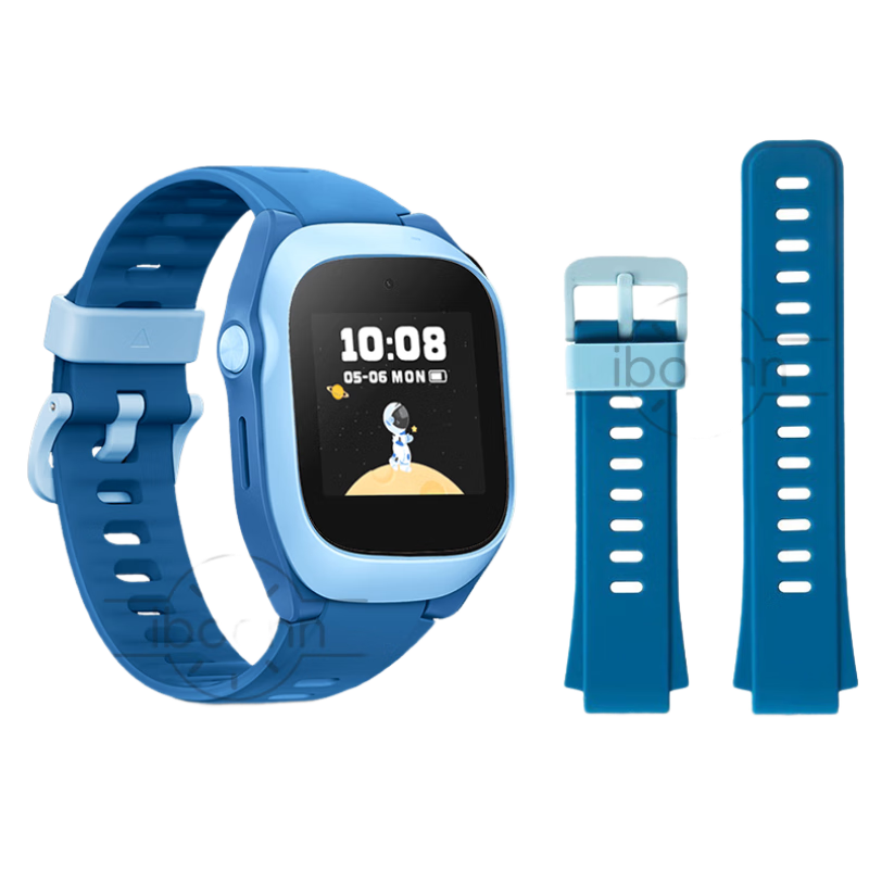 Iboann Compatible with Mitu C7A Watch Strap for Children's Watch 7X Original Skin-Friendly Silicone Xiaomi Mitu S1 Learning Watch Waterproof Replacement Accessory for Male And Female Students