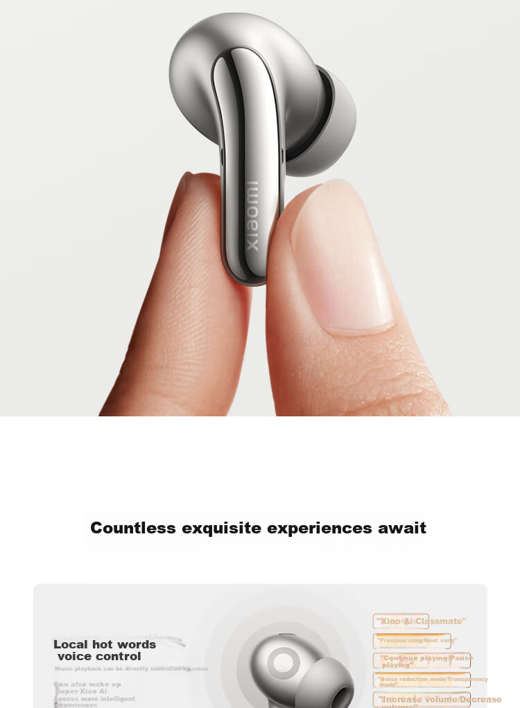 MI Buds 5 Pro In-Ear Noise-Cancelling Translation Recording Bluetooth Earphones Compatible with Android And Apple Phones, Wi-Fi Version, Phantom Black 11