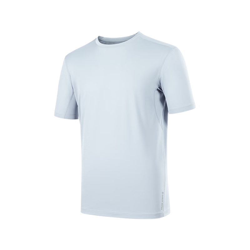 JD Jingzao Men's Spring Summer Ultra-Light Quick-Dry Sports Short Sleeve Breathable Cool Outdoor T-Shirt Base Layer Light Mist Gray XL