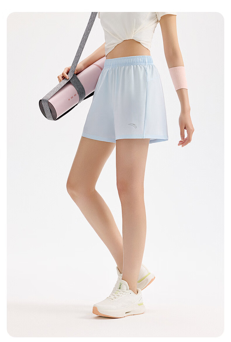 Anta Dingyin Badminton Shirt | Quick-Dry Sports Shorts for Women Summer New Moisture-Wicking Breathable Fitness Training Pants 6