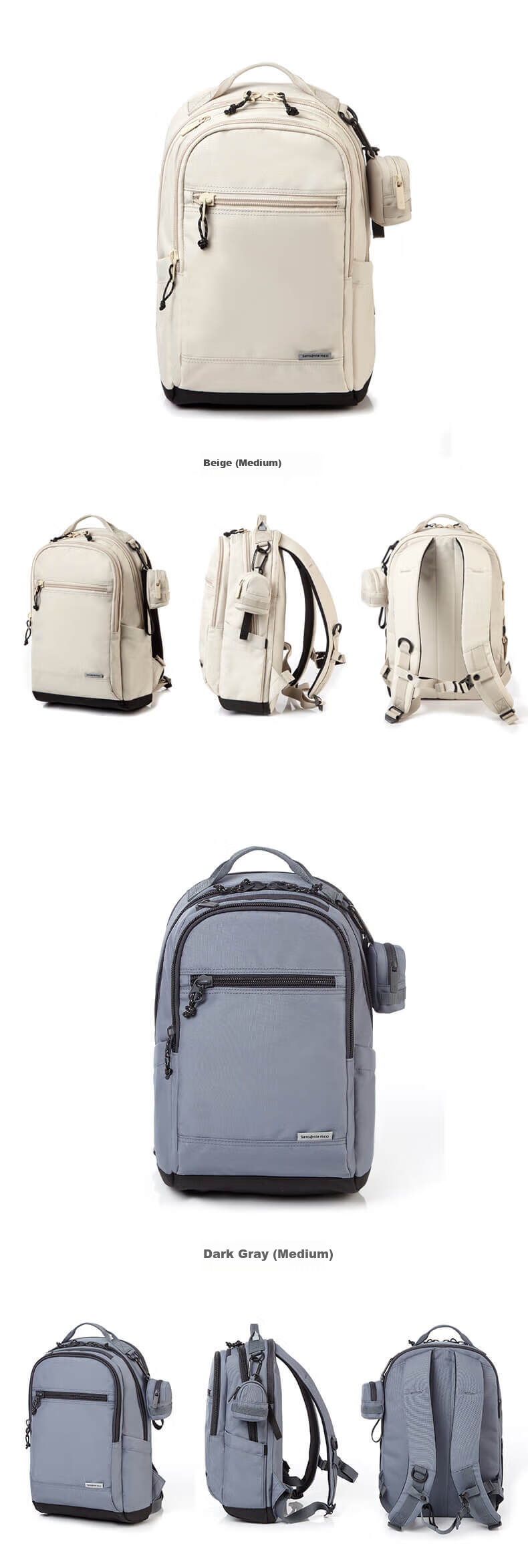 Xinxiuli Men's Backpack, 15.6-Inch Laptop Bag, Fashionable Commuter Bag, Large Capacity Casual Backpack, UF9 Dark Gray 9