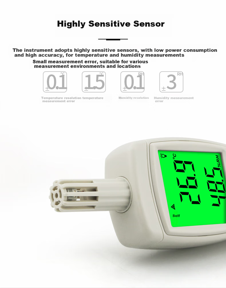Xima Handheld Thermometer And Hygrometer, AS837 Environmental Temperature And Humidity Detector, Portable Temperature And Humidity Meter 4