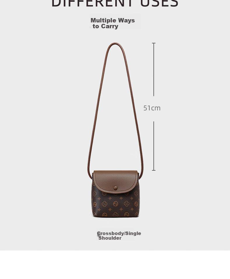 Aiqinghai Handbag, Women's Crossbody Bag, Shoulder Phone Bag, Small Purse, Light Luxury Birthday Mother's Day Gift, Practical Present for Mom 9