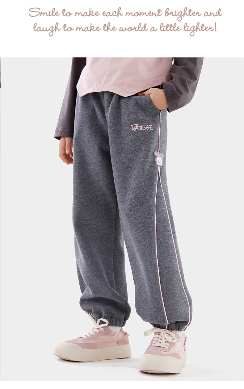 Disney Children's Pants Spring And Autumn Girls' Sweatpants Kids' Casual Trousers Children's Clothing 91127 Navy Blue 160 13