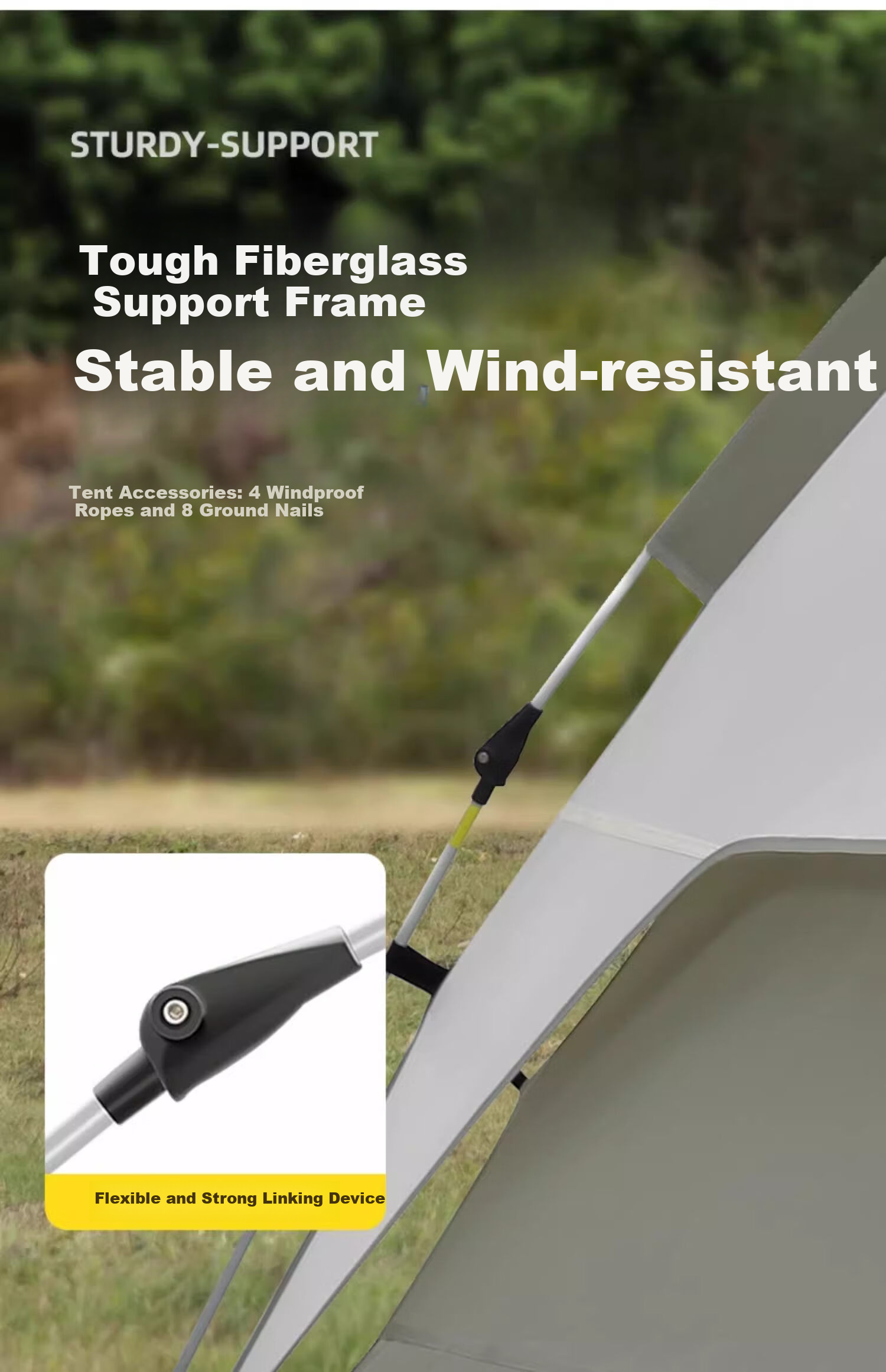 CAMEL Outdoor Titanium Black Gel Tent, Portable Sun Protection, Foldable, for Park Picnics, Camping, Overnight Stays, And Home Use 18