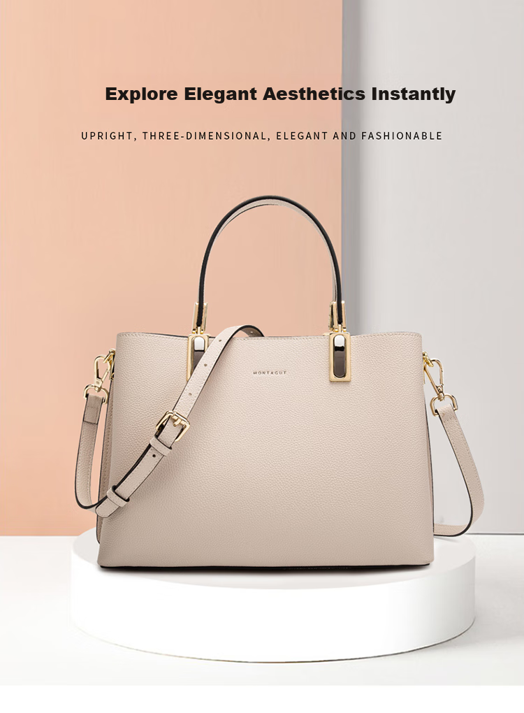 MONTAGUT Women's Handbag, Large Capacity Shoulder Bag And Crossbody Bag for Women, Tote Bag, Mommy Bag, Birthday Gift 2
