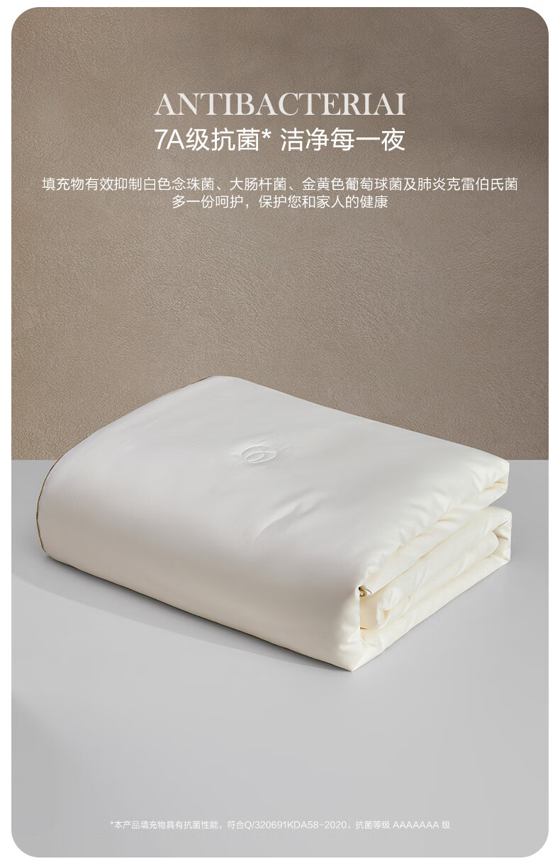 LUOLAI Home Textiles Mulberry Silk Comforter, 100-Count Pure Cotton Grade A 100% Mulberry Silk All-Season Duvet Insert, Approximately 7.8 Ji 2