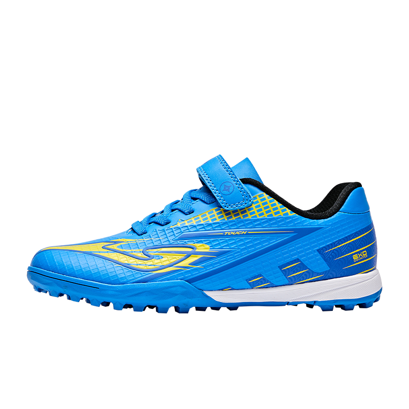 JOMA Children's Soccer Shoes TF Turf Cleats for Competition And Training, Ages 6-12, Blue/Yellow, Size 34 (210mm)