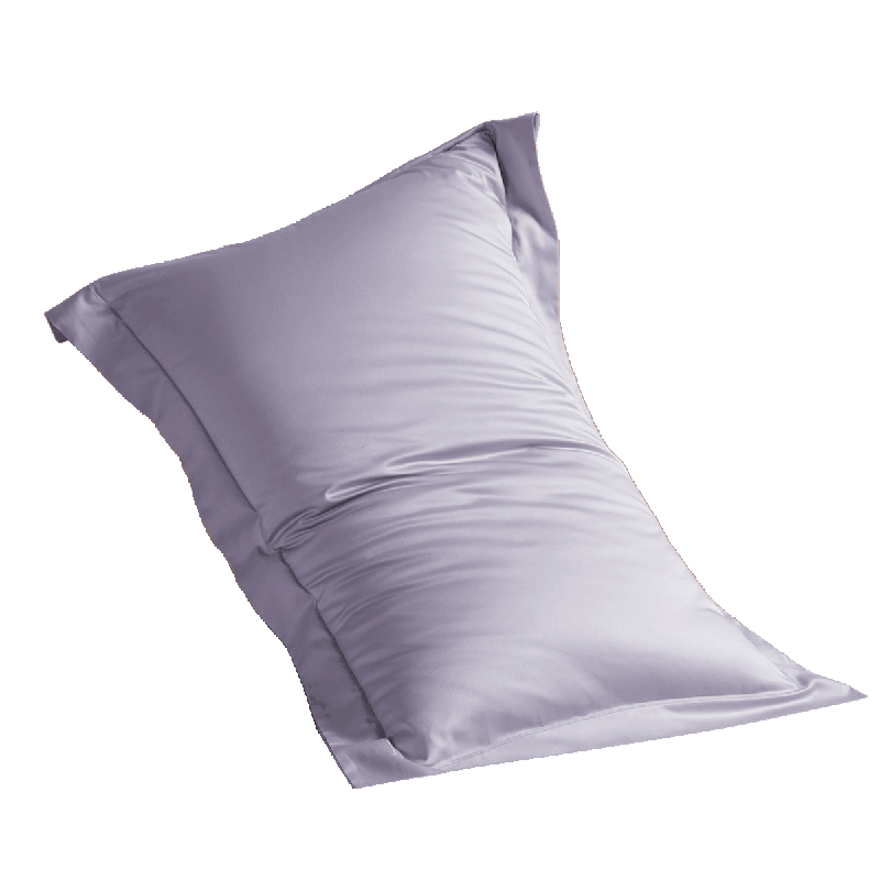 I-WILL Pillowcases, All-Cotton Hotel Style, Solid Color Simple Pure Cotton Pillowcases, Set of Two, Elegant Purple, 48*74cm