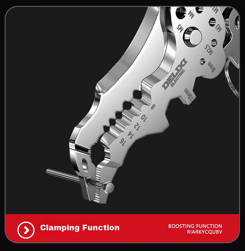 DELIXI ELECTRIC Wire Stripping Pliers, Electrician's Cutter, Multifunctional Wire Cutter, Wire Crimping Pliers, Specialized Cable Cutters for Electricians, Wrench Wire Stripping Pliers 5