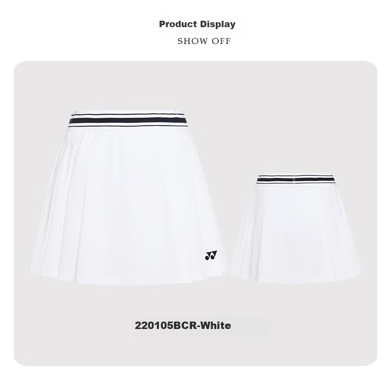 YONEX Badminton Skort for Women, Lightweight Quick-Dry Pleated Sports Skort 220105BCR Navy Blue XO 5