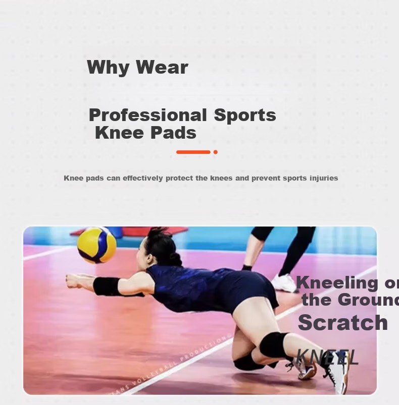 Chidong Professional Volleyball Knee Pads, Thickened Knee Joint Protectors, Dance Yoga Sports Kneeling Protection Gear, Specialized Protective Equipment, Size M 3