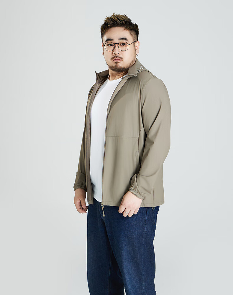 Ayoupang Summer Large Size Sun Protection Clothing for Men, 2025 New Fishing Wear, UPF50+ Breathable Jacket with Detachable Hood 9