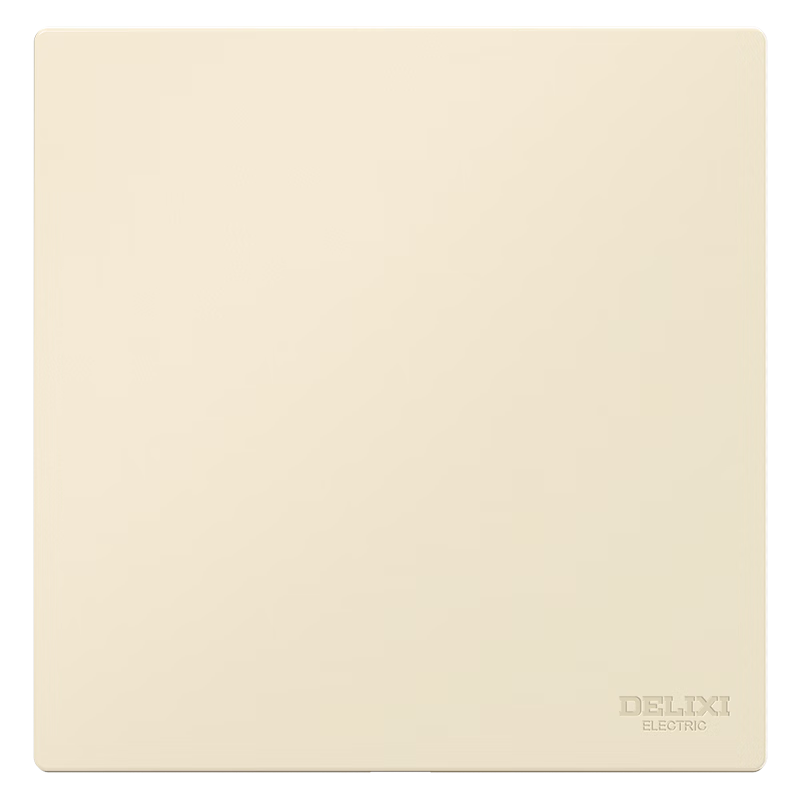 DELIXI Switch Socket Panel Matte Frosted Large 86-Type Ultra-Thin Power Switch 295 Silver Osmanthus Yellow Blank Panel