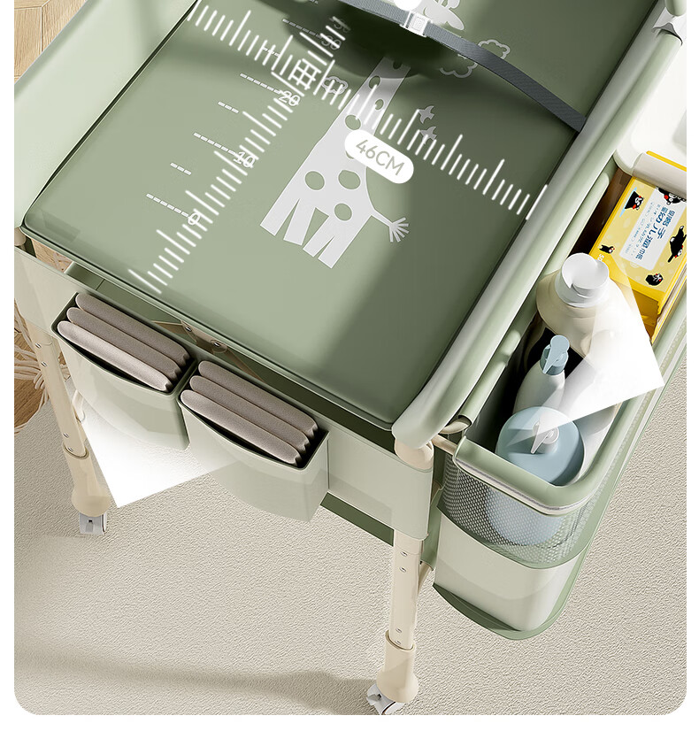 ANGI BABY Diaper Changing Table Multifunctional Foldable Baby Care Station Newborn Bathing Crib 11