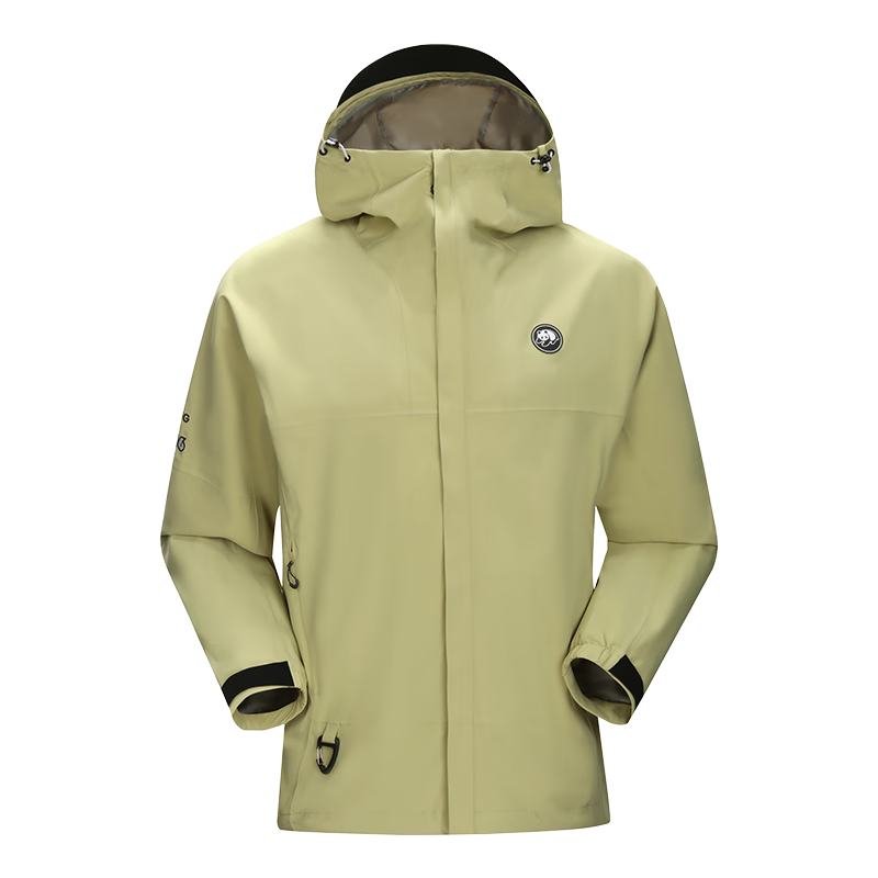 Xiongmao [Liu Yifei's Same Style], Rain Shell Outdoor Jacket for Men And Women, Single Layer Heavy Rain Protection, Triple Protection Mountaineering Coat, Model 6169B