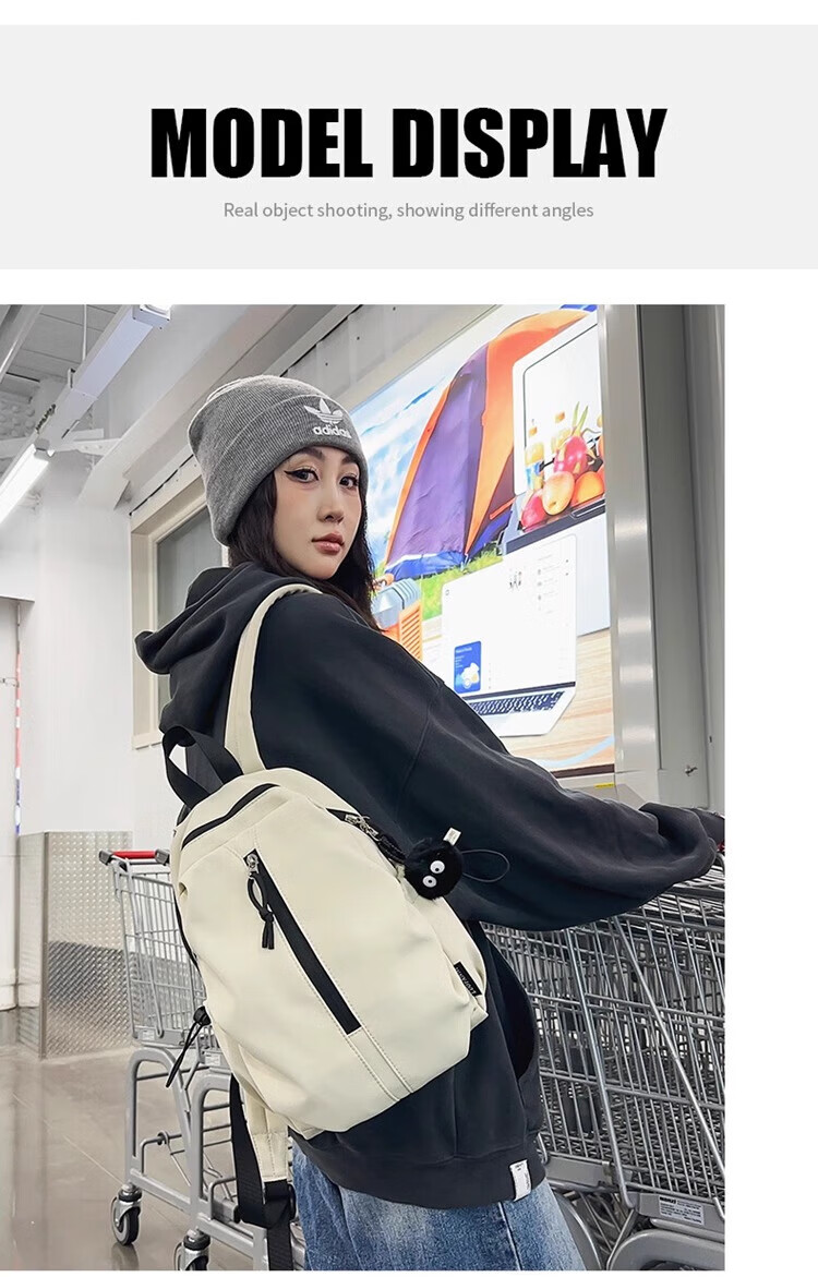 Huili Backpack, Lightweight And Portable for Men And Women, Casual Commuter Student Schoolbag, Outdoor Hiking Travel Bag 12