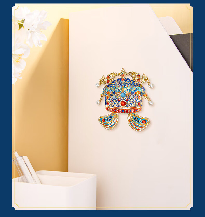 TIANSE Jiulong Jiufeng Crown Refrigerator Magnet National Museum Cultural Creative Beijing Travel Forbidden City Souvenir Chinese Style Teacher's Day Birthday Gift TS-5995 Cardboard Packaging 3