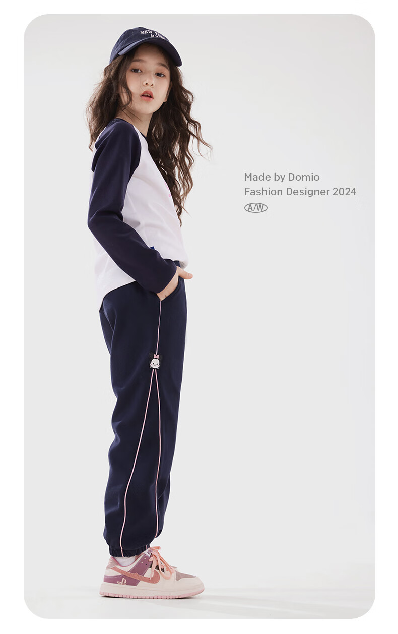 Disney Children's Pants Spring And Autumn Girls' Sweatpants Kids' Casual Trousers Children's Clothing 91127 Navy Blue 160 11