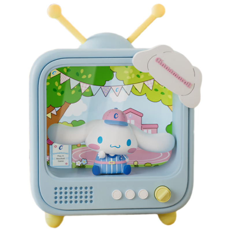 KUROMI TV Glowing Night Light Sanrio Bedroom Atmosphere Lamp Cinnamoroll Birthday Gift for Girls