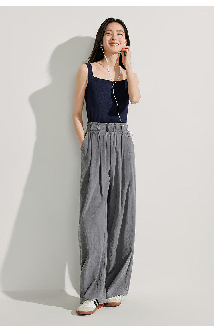 INMAN Striped Square Neck Knitted Camisole, 2026 Summer Women's New Short Fitted Top, Black, Size L 9