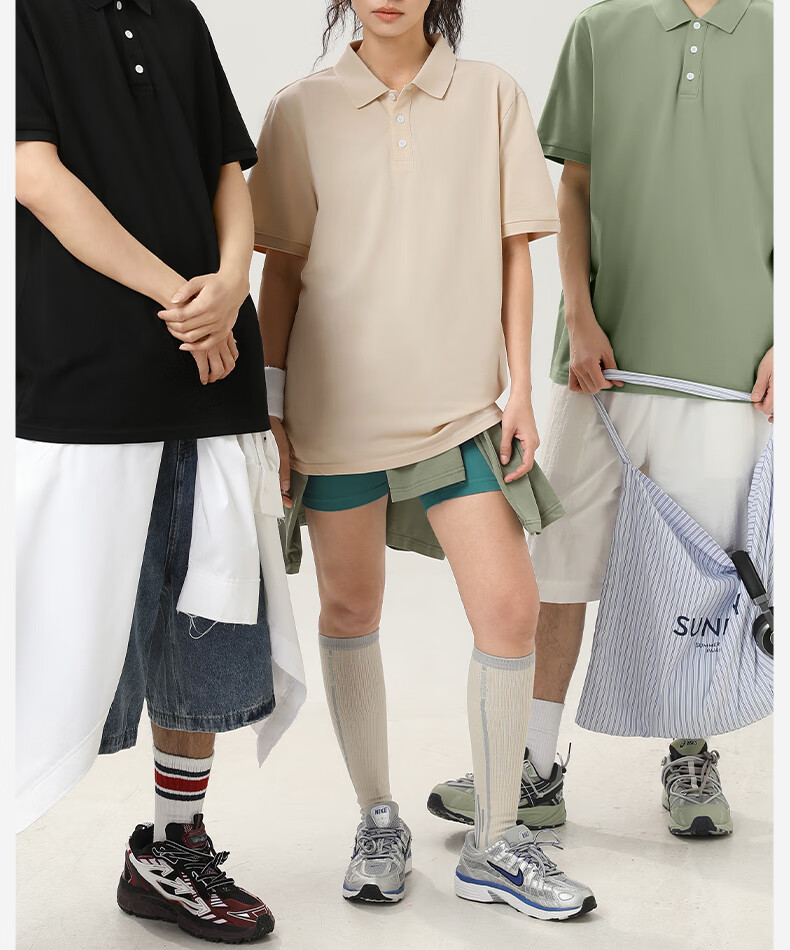 JEEP SPIRIT Polo Shirt for Men, Summer Casual Simple Versatile Short-Sleeve Collared T-Shirt Top, Khaki, L 17