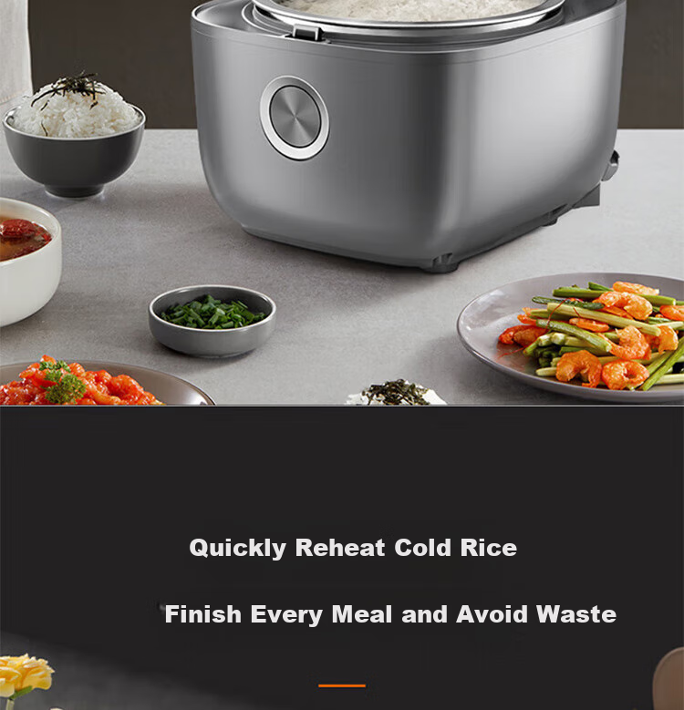 Joyoung Household Multi-Functional 4L Smart Non-Coating Rice Cooker, 316L Stainless Steel Ball Pot, Electric Rice Cooker F-40F316L 23