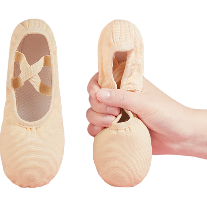 TIEJIAN Dance Shoes, Ballet Practice Shoes, Adult Cat Paw Shoes, Boys And Girls Chinese Dance And Body Movement Shoes, Flesh Pink Color, Size 36