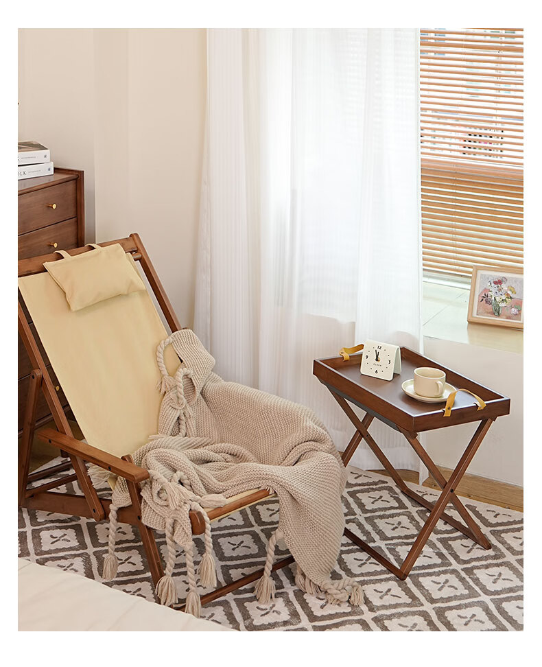 DuLu Foldable Small Coffee Table for Home, Sofa Side Table with Tray, Portable Tea Table, Outdoor Small Side Table 2