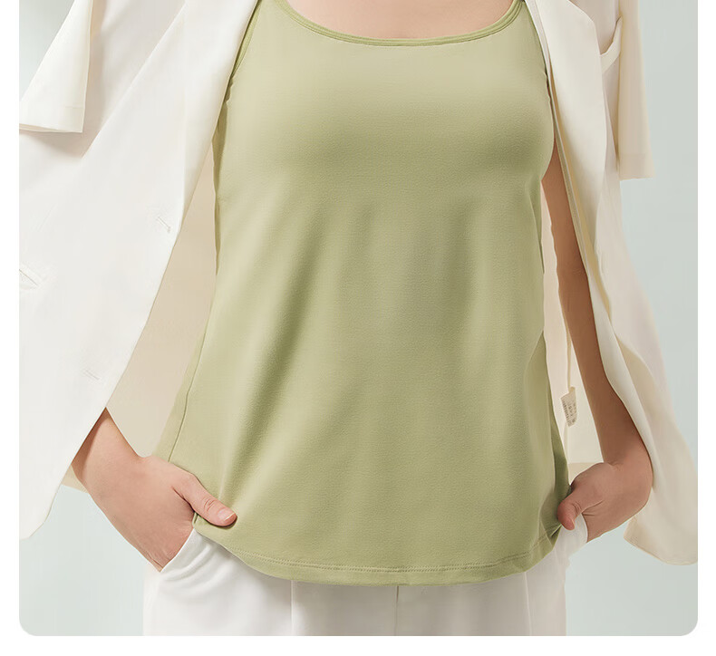 JOYNCLEON Nursing Vest Tank Top Pure Cotton Spring Summer Maternity Bra-Free Anti-Sagging with Chest Pads Skin XXL Jbr181400 33