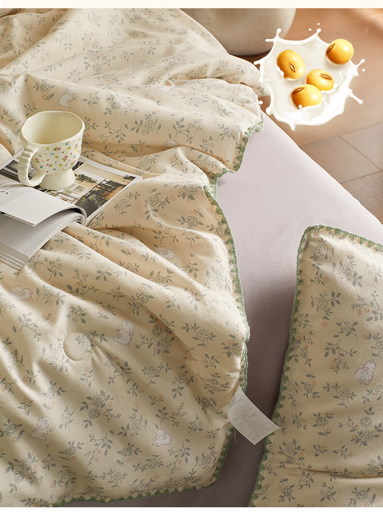 SOMERELLE Soybean Fiber Summer Quilt, Air Conditioning Quilt, Summer Cool Quilt, Summer Comforter, 150x200cm (1.5x2 Meters) 3